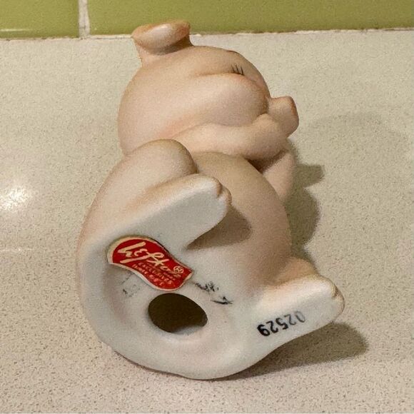 Vintage Lefton Anthromorphic Pig Figurine - Picture 5 of 5